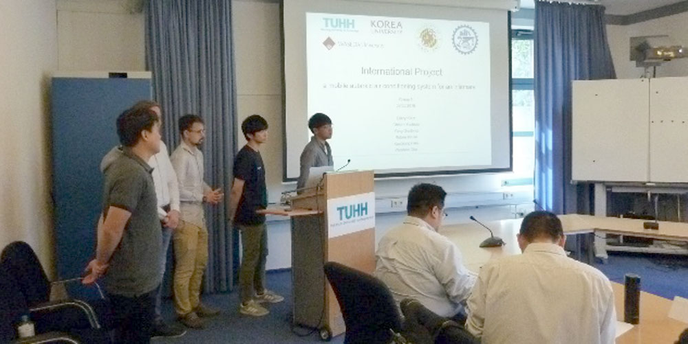 Research presentation at Hamburg Institute of Technology, Germany